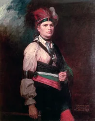 Joseph Brant, chef des Mohawks, 1742-1807